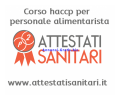 Corso HACCP online per Camerieri, Baristi e addetti somministrazione e vendita di alimenti