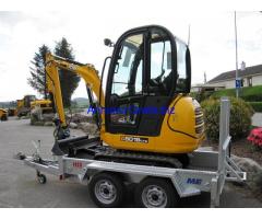 MINI ESCAVATOR JCB Modello 8018 é rimorchio