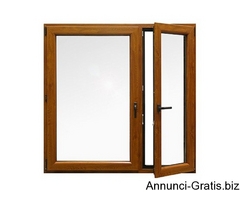 Porte Finestre in PVC  2 ante -colore bianco H 2200 L 1600 prodotto disponibile in 20gg